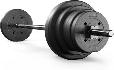 Набір штанги TREX SPORT 28 кг з грифом 150 см і 12 дисками