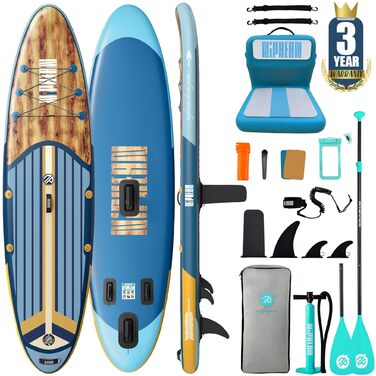 Надувне SUP-борд Niphean з сидінням та аксесуарами, 320 см, для 2 осіб, 200 кг, Bluewood Surge