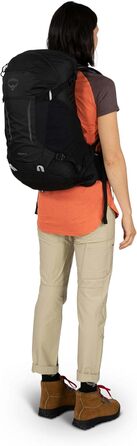 Рюкзак Osprey Hikelite 28 л чорний (M-L) для туризму