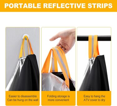 Водонепроникний чохол для квадроцикла Neverland Quad Abdeckplane XXXL (256x110x120 см) - Чорний, Срібний, Червоний