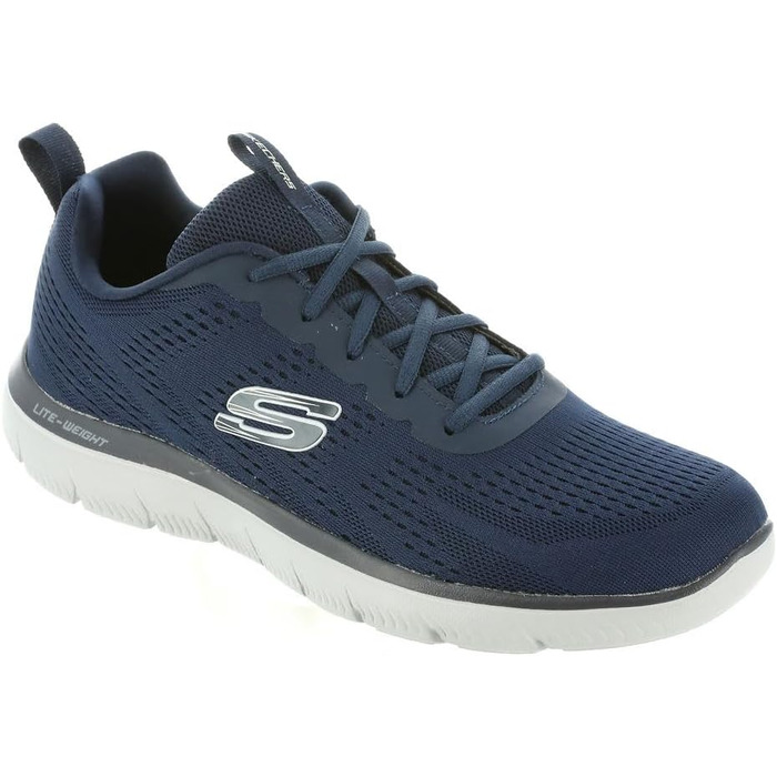 Чоловічі кросівки Skechers Arch Fit Waveport Navy Mesh Gray Trim, 48.5 EU
