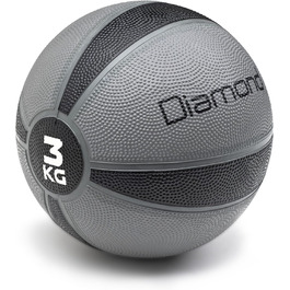 Медичні м'ячі з гуми без запаху (1-10 кг) для фітнесу та фізіотерапії, ідеальні для розвитку м'язів, витривалості та швидкості (3 кг)