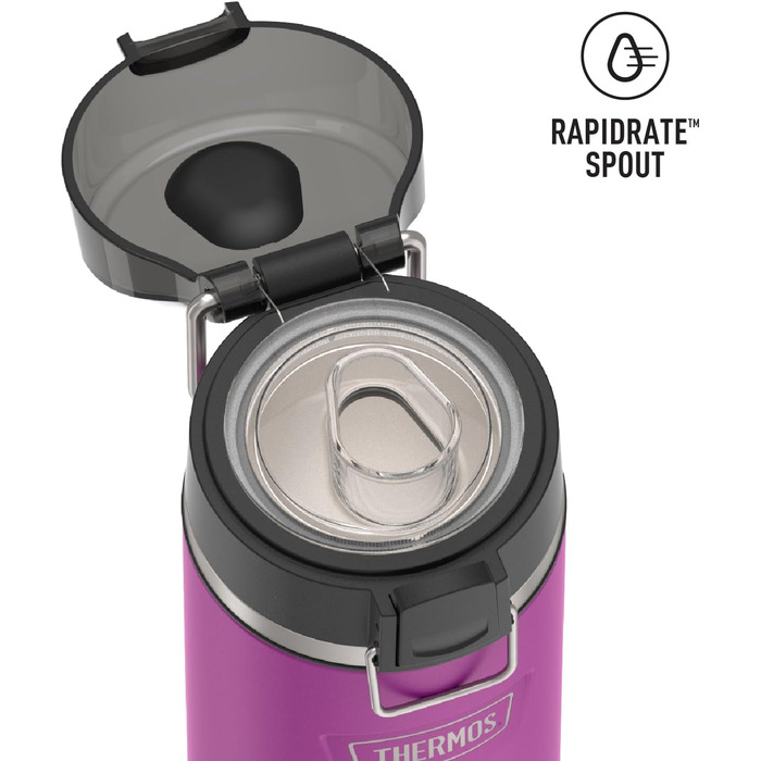 Термосова пляшка для води THERMOS ICON 530 мл, сливова, нержавіюча сталь, вакуумна ізоляція, з носиком та кришкою