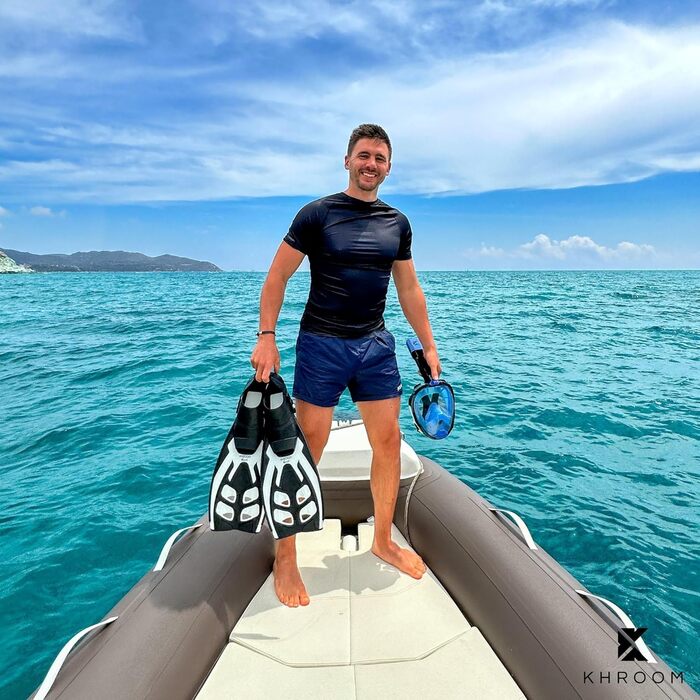 Ласти для снорклінгу та дайвінгу Khroom Flossen (Італія) р. 36-47, унісекс, регульовані