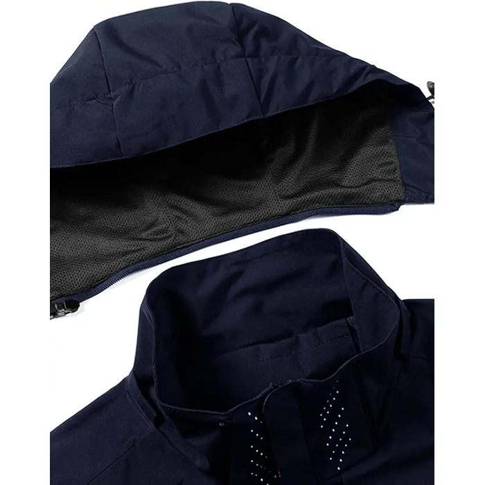 Чоловіча куртка: водонепроникна вітрозахисна софтшел куртка Boberjack, легка, камуфляж, колір: Водяний блакитний (XXL)