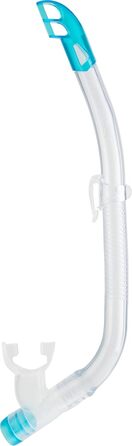 Маска Cressi Estrella Jr для снорклінгу та дайвінгу, прозора/аквамарин + трубка