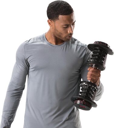 Регульована гантеля Bowflex SelectTech 4-41 кг – універсальна система ваги, одна гантеля