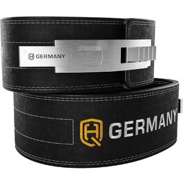 Пояс для пауерліфтингу HQ Germany, натуральна шкіра, нержавіюча сталь, розміри S/M/L
