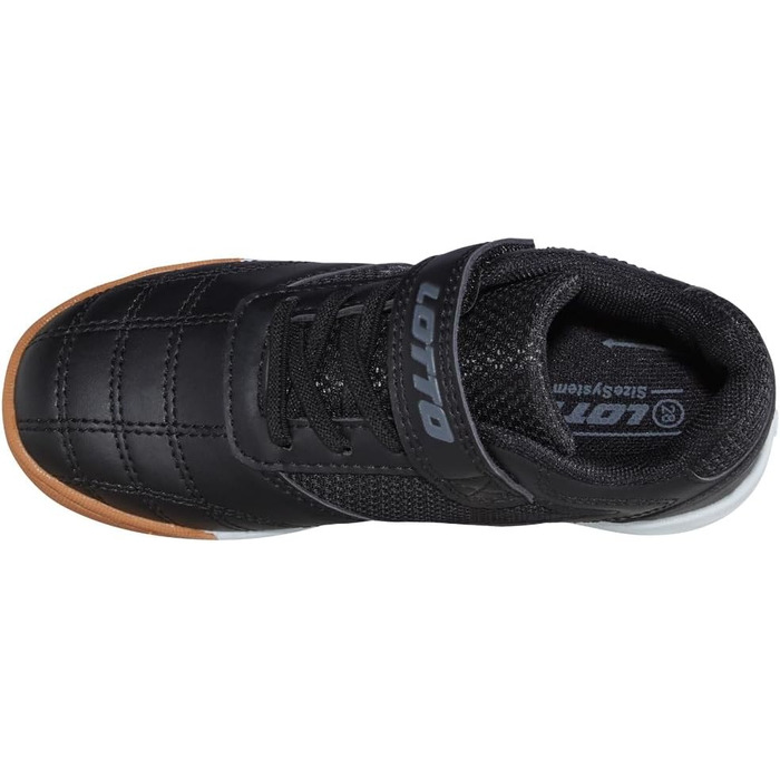Дитячі спортивні кросівки Lotto Whizzer K для залу, чорні (Black Dk Grey), розмір 30 EU