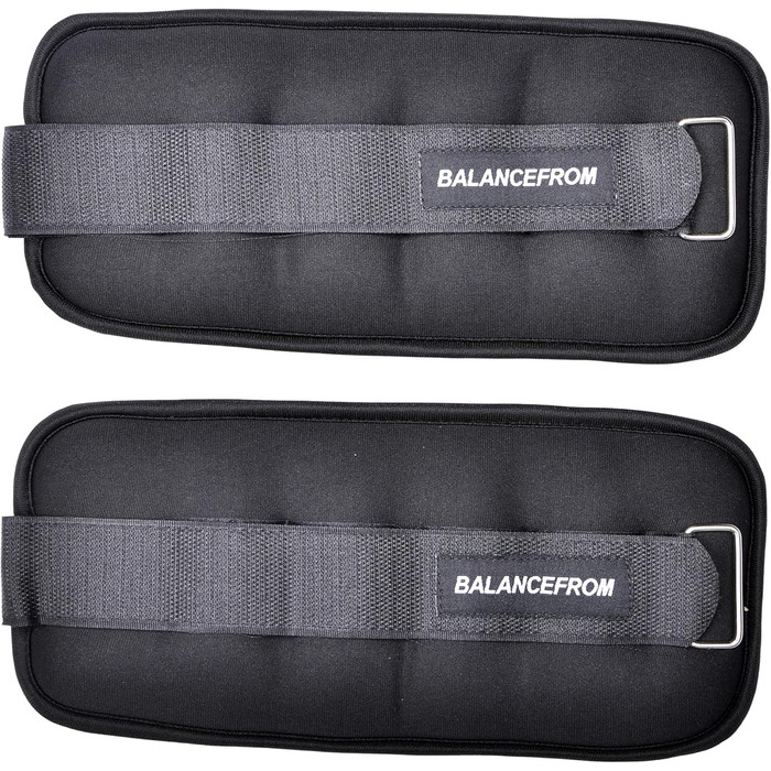 Набір манжетів BalanceFrom GoFit для ніг, рук, щиколоток та зап'ясть, регульовані, зелені (чорні)