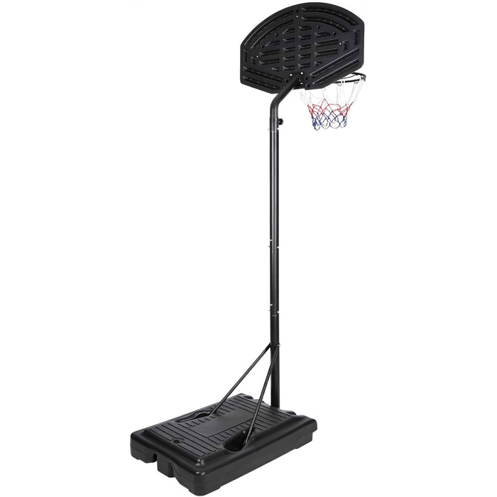Баскетбольне кільце DEUBA® універсальне (вуличне/внутрішнє) з регульованою стійкою 205-305 см, на колесах, вантажопідйомність 70 кг, для дітей та дорослих