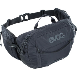 Поясний рюкзак EVOC HIP Pack 3л з гідросистемою, чорний (регульований пояс, Airflow Contact System, Venti Flap, 1,5л питна система)