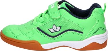 Дитячі спортивні зальні черевики Lico Sloan для занять спортом (28 EU, зелено-морські, білі)