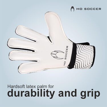 Воротарські рукавички HO Soccer Kinder Force White, 39 розмір, білі