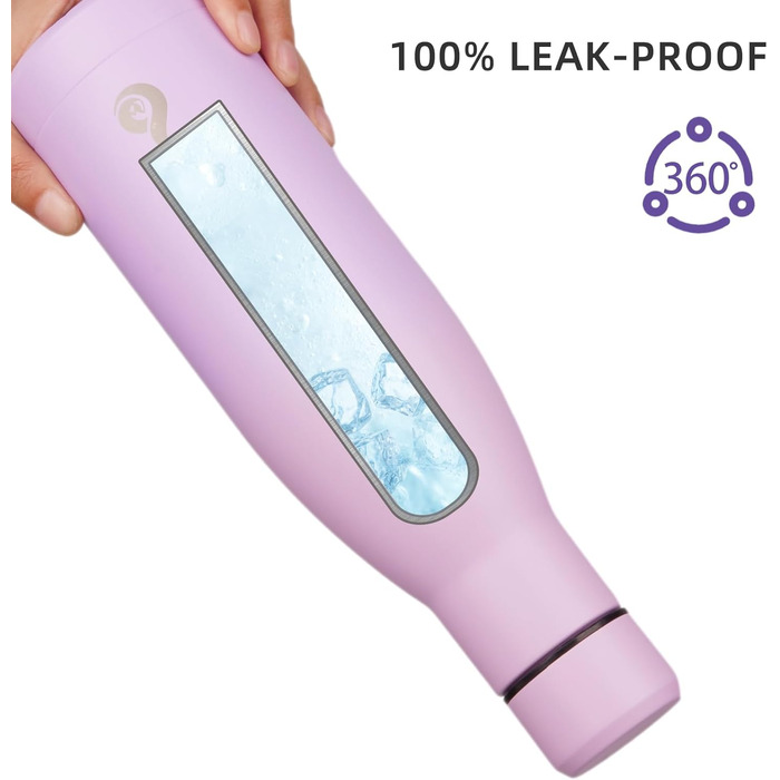 Термопляшка BJPKPK 500 мл з нержавіючої сталі: термоізольована, для напоїв, миється в посудомийній машині, багаторазова, чорно-червона