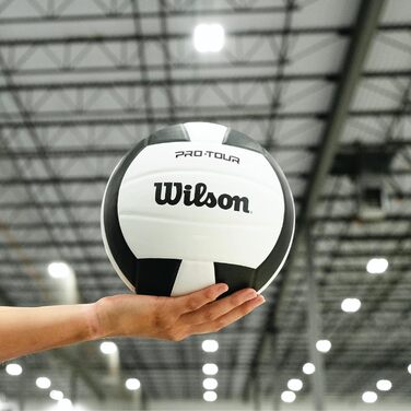 М'яч для волейболу Wilson Pro Tour (внутрішній), офіційний розмір, чорно-білий