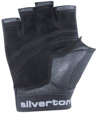 Тренувальні рукавички Silverton PRO Plus для фітнесу, чоловічі та жіночі, з регульованою застібкою на зап'ясті, шкіряними вставками та подвійною прошивкою