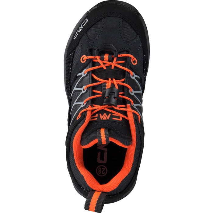 CMP Дитячі трекінгові черевики Rigel Low WP, 39 EU, Антрацит/Помаранчевий