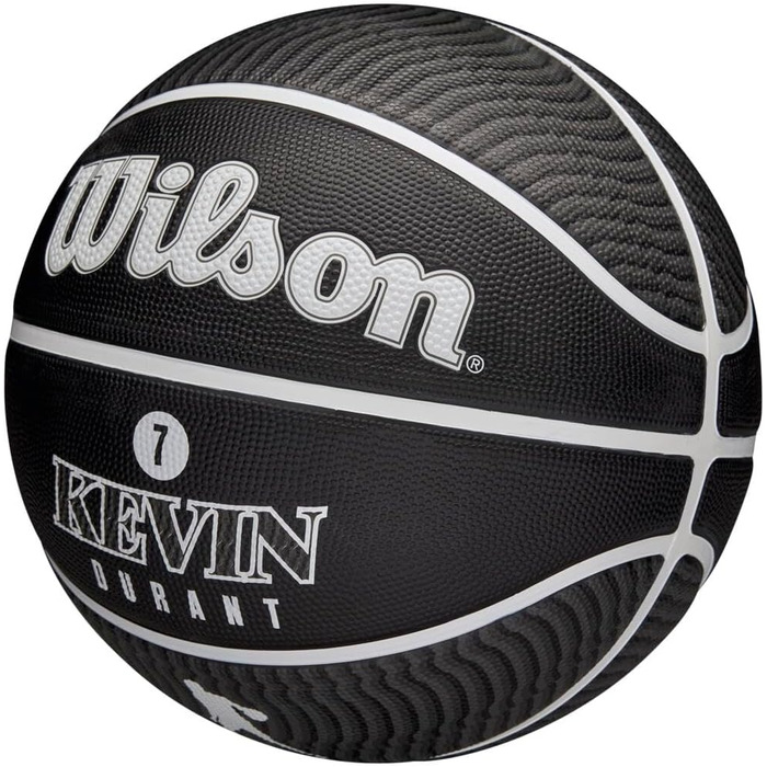 Баскетбольний м'яч Wilson NBA Player Icon для вулиці, розмір 7 (29,5 дюйма) та міні