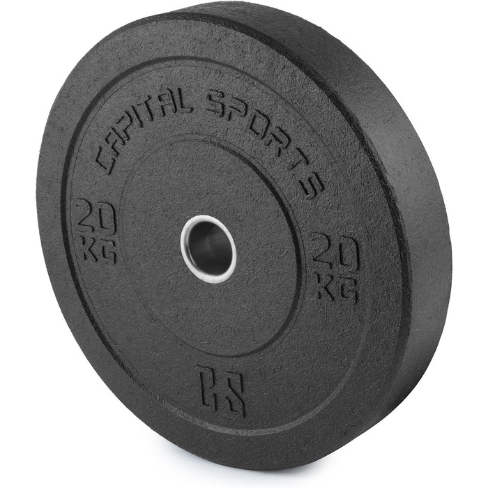 Бамперні диски CAPITAL SPORTS Renit 2x20 кг, 50,4 мм, гумові, алюмінієвий сердечник для штанги