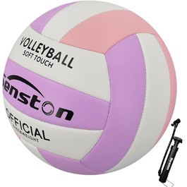 Волейбольний м'яч Senston, розмір 5, вологостійкий, з помпою, для пляжу та басейну, Mauve