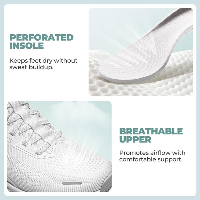 Жіночі спортивні кросівки ALLSWIFIT Slip-On: білі, комфортні, з амортизацією для фітнесу, тенісу та повсякденного носіння (р. 41.5)