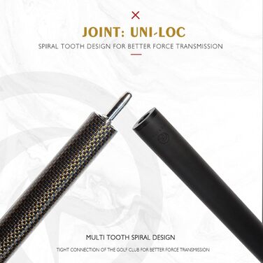 Кю (бик) для більярду KHEALING з карбону, 58 дюймів, 1/2-дюймова структура, 3-зубчастий з'єднувальний елемент, 12.4 мм наконечник, 540-567 г, для професійних гравців (жовтий)