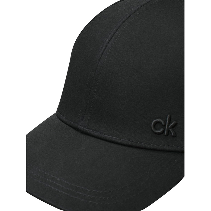 Чоловіча класична кепка Calvin Klein з бавовни, регульована, 6-панельна, чорна, один розмір