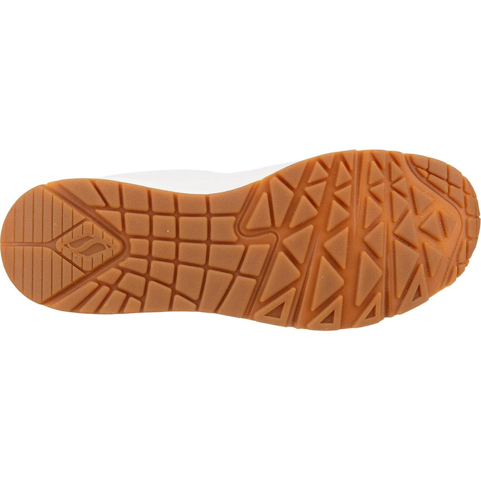 Кросівки Skechers Uno Stand On Air для чоловіків, білі, Durabuck, темно-синій, червона вставка, 44 EU