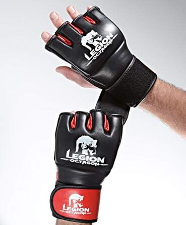 Рукавички для ММА KWON Legion Octagon XXL, шкіряні, для боїв