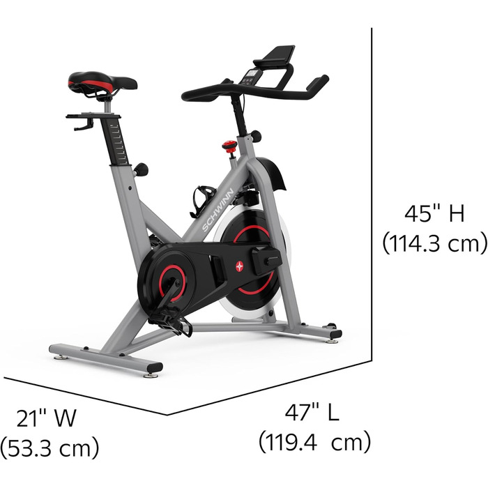 Спінбайк Schwinn IC3.5: домашній велотренажер для сайклінгу з магнітним або фетровим гальмуванням, Bluetooth FTMS, сумісність із Zwift, Peloton, Kinomap та JRNY