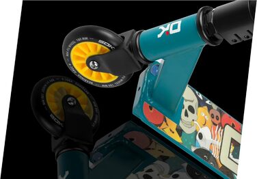 Трюковий самокат SOKE GO! для дорослих і дітей, 2 колеса, ABEC 9, до 100 кг, синій/рожевий, міський фристайл самокат