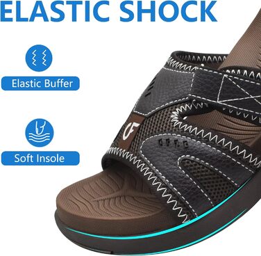 Чоловічі спортивні сандалії COFACE для відновлення після навантажень, підтримка склепіння стопи, ортопедичні, для чоловіків, розмір 40-48, колір коричневий