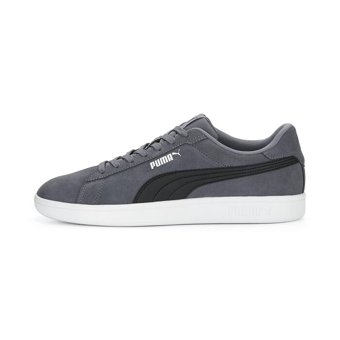 Кросівки Puma Smash V2 Low-Top унісекс, сірі з чорним та білим (Gray Tile/Black/White), розмір 44.5 EU
