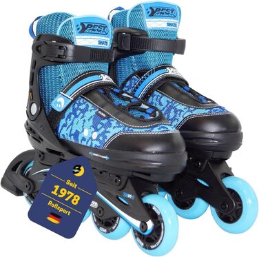 Інлайни для дітей Best Sporting Kinder I Rollschuhe, регульовані, з гальмом, зелено-чорні/синьо-чорні