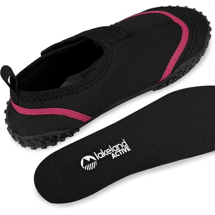 Активні водяні черевики для хлопчиків Lakeland Seathwaite з легкою застібкою (26 EU, чорний рожевий)