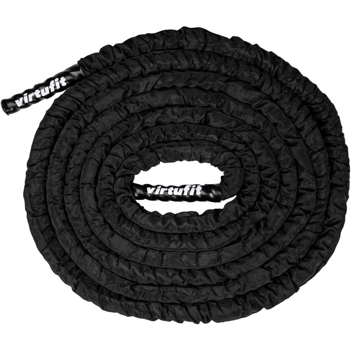 Скакалка для фітнесу VirtuFit Battle Rope Pro 9м - тренувальний трос для сліп-тренінгу