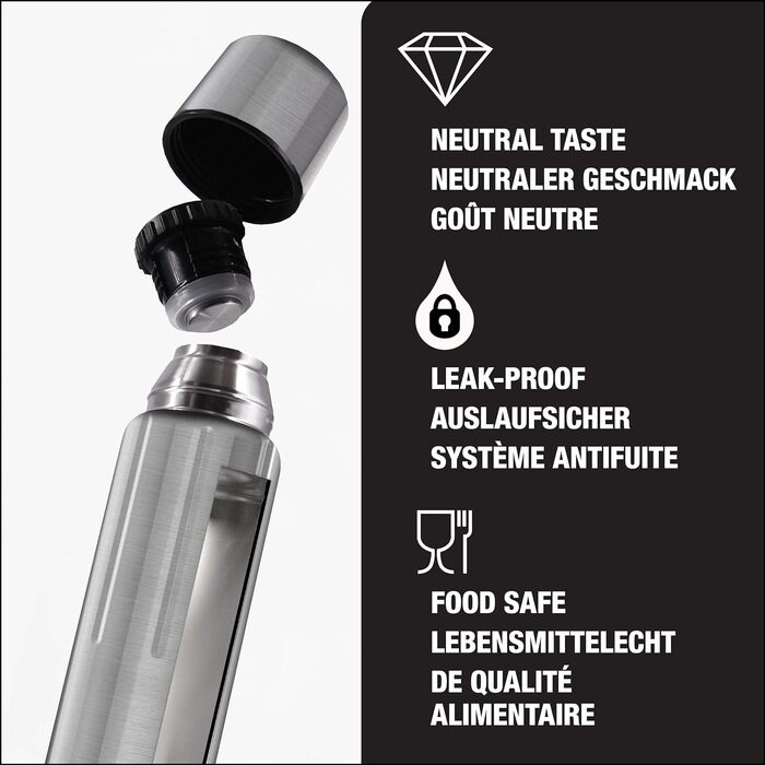 Термос SIGG Gemstone IBT з чашкою, ізольована пляшка для напоїв, нержавіюча сталь 18/8, легка, герметична, BPA-free, 0,5/0,75/1,1 л