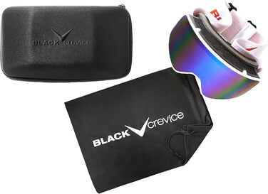 Лижна маска Black Crevice для жінок і чоловіків, універсальний розмір, біло-червона, модель BCR041246