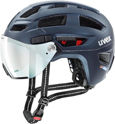 Шолом Uvex Finale Visor V: міський захист з автоматичним візором та LED-ліхтариком (52-57 см)
