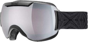 Гірськолижна маска Uvex Downhill 2000 чорна, подвійна лінза litemirror Silver S3