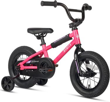Дитячий велосипед cubsala у стилі BMX, 12/16 дюймів, з допоміжними колесами, V-гальмами, для хлопчиків і дівчаток 1–8 років, різнокольоровий