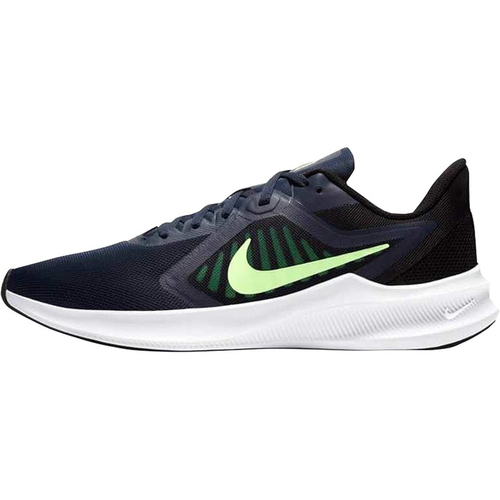 Кросівки для бігу Nike Downshifter 10 чоловічі (40.5 EU, Obsidian Lime Glow Black)