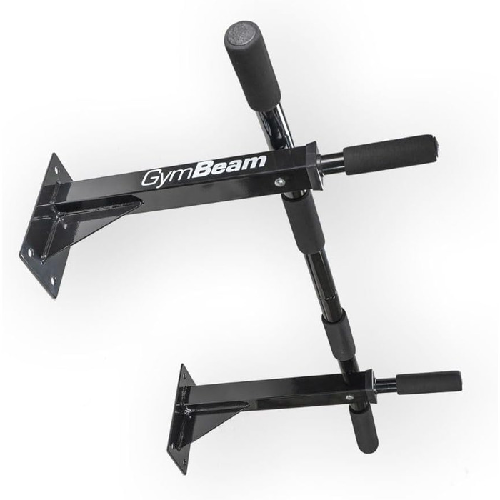 Турнік настінний GymBeam з м'якими ручками для підтягувань, міцне залізо, для ефективного тренування верхньої частини тіла та корпусу