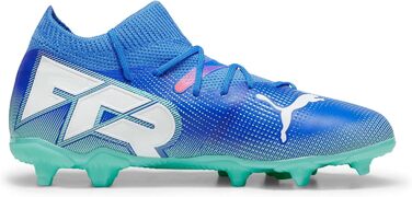 Дитячі футбольні бутси PUMA Future 7 Match Bna Fg/Ag Jr - блакитний/білий/м'ятний, 38.5 EU