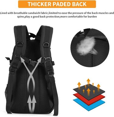 Тактичний рюкзак HUNTVP 25L MOLLE, водонепроникний, для спорту, туризму, школи, дорослих, компактний, для походів, тренувань