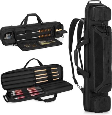 Сумка для більярдних київ 4x4 з підсумовувальними кишенями, рюкзак для більярдних київ з ручками та регульованими ременями, сумка для більярдного обладнання