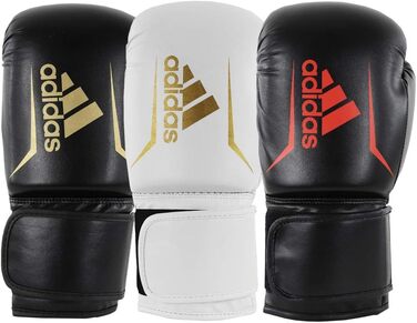 Боксерські рукавички Adidas Speed 50, чорні/золоті, 4oz
