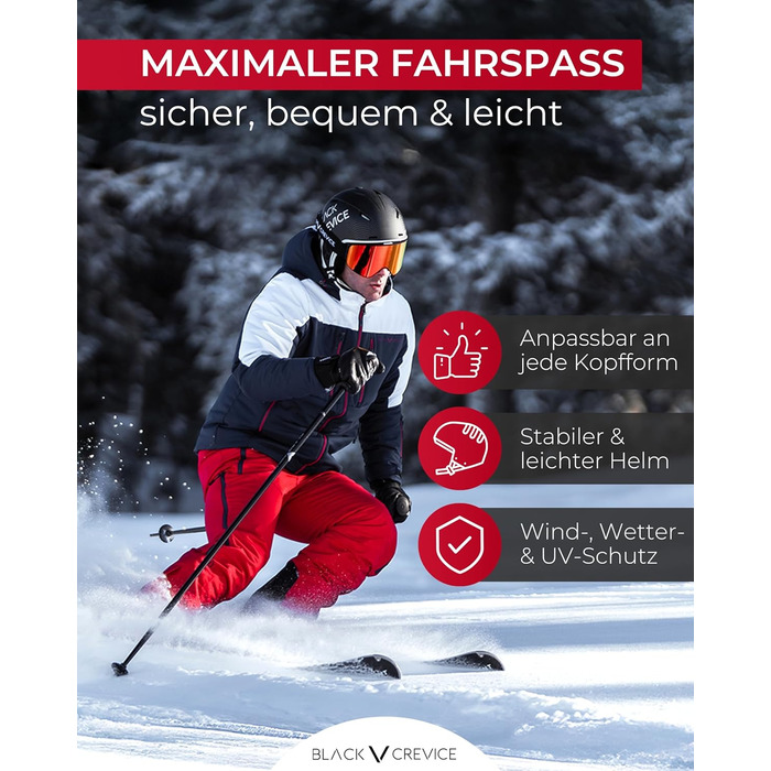 Шолом гірськолижний Black Crevice Arlberg з візором (S, білий)