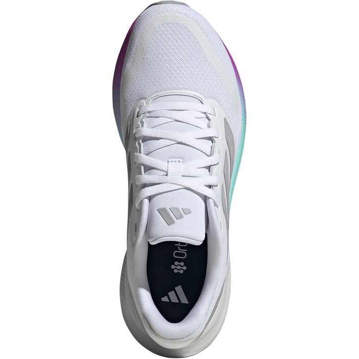 Жіночі кросівки для бігу adidas Runfalcon 5 з амортизацією Cloudfoam, білі/чорні (розмір 44 EU)